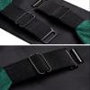 Barry.Wang Men Silk Paisley Cummerbund and Pre-tied Bowtie Handkerchief Cufflink Set for Tuxedo view 4