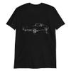 1963 'Vette Split Window Custom Outline Collector Car Owner T-Shirt Black view 1
