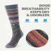 OutdoorMaster Ski Socks, Merino Wool Ski Socks for Men & Women, Thermal Winter Warm & Breathable Snowboarding Socks for Cold Weather, Over The Calf Non-Slip Cuff, Machine Washable view 3