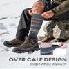 OutdoorMaster Ski Socks, Merino Wool Ski Socks for Men & Women, Thermal Winter Warm & Breathable Snowboarding Socks for Cold Weather, Over The Calf Non-Slip Cuff, Machine Washable view 4