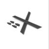 ToughAsNails Gray Replacement Rubber Kits Ear Socks and Nose Pads for Oakley Mercenary OO9424 Sunglasses view 1