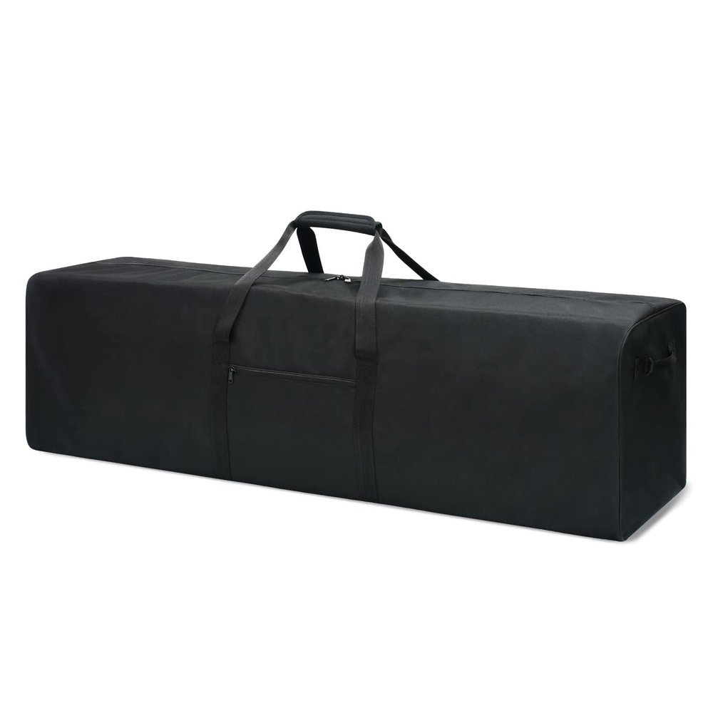 Urbanstand 52 Inch Extra Large Duffle Bag for Travel, 190L Sports Gear Storage Bag with 2-way Lockable Zippers, Long Duffel Bag for Tent Camping Moving tripod (Black)