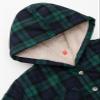 ZENTHACE Kids Girls Buffalo Plaid Button Down Flannel Shirt Sherpa Fleece Hooded Flannel Jacket Winter Coat Black Watch S Size 5-6 view 4
