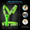 Topward LED Reflective Vest Safety Gear, Light Up Vest for Night Walking Cycling, High Visibility Running Vest with Reflective Strips, USB Rechargeable with Adjustable Waist/Shoulder view 4