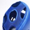 Wesing Professional Boxing Headgear Muay Thai Martial Arts Training Sparing Headgear Without Cheeks (Medium, Blue) view 4