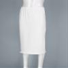 Alvivi Women's Elastic Waist Half Slip Underskirt Short Mini Skirt Slit Lace Trim Skirts Nylon Essentials Half Slip White A One Size view 3