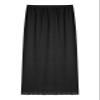 Alvivi Women's Elastic Waist Half Slip Underskirt Short Mini Skirt Slit Lace Trim Skirts Nylon Essentials Half Slip Black A One Size view 3