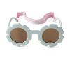 Laurinny Flexiable Bendable Polarized Flower Baby Sunglasses with Straps for Newborn Infant Girls Boys Age 0-24 Months view 1