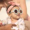 Laurinny Flexiable Bendable Polarized Flower Baby Sunglasses with Straps for Newborn Infant Girls Boys Age 0-24 Months view 2