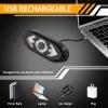 Bike Taillight USB Rechargeable Bicycle Turn Signals with Remote Control Rear Light Waterproof Safety Warning Back Lights Alarm for Night Riding Mountain Bike Accessories (Set B) view 3