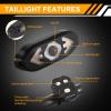 Bike Taillight USB Rechargeable Bicycle Turn Signals with Remote Control Rear Light Waterproof Safety Warning Back Lights Alarm for Night Riding Mountain Bike Accessories (Set B) view 4