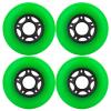 WHEELCOME 8-Pack Inline Skate Wheels - Outdoor/Indoor Roller Blade Wheels, 85a, 64mm-80mm, Replacement for RipStik, Luggage, Scooter (Green, 72mm) view 2