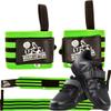 Nordic Lifting Super Heavy Duty Wrist Wraps - Green Bundle with Shoes Megin Size 8 - Black view 1