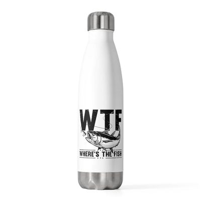 20oz Insulated Bottle Novelty Angling Trawling Fisherman Catching Seafoods Lover Hilarious Hunting 20oz