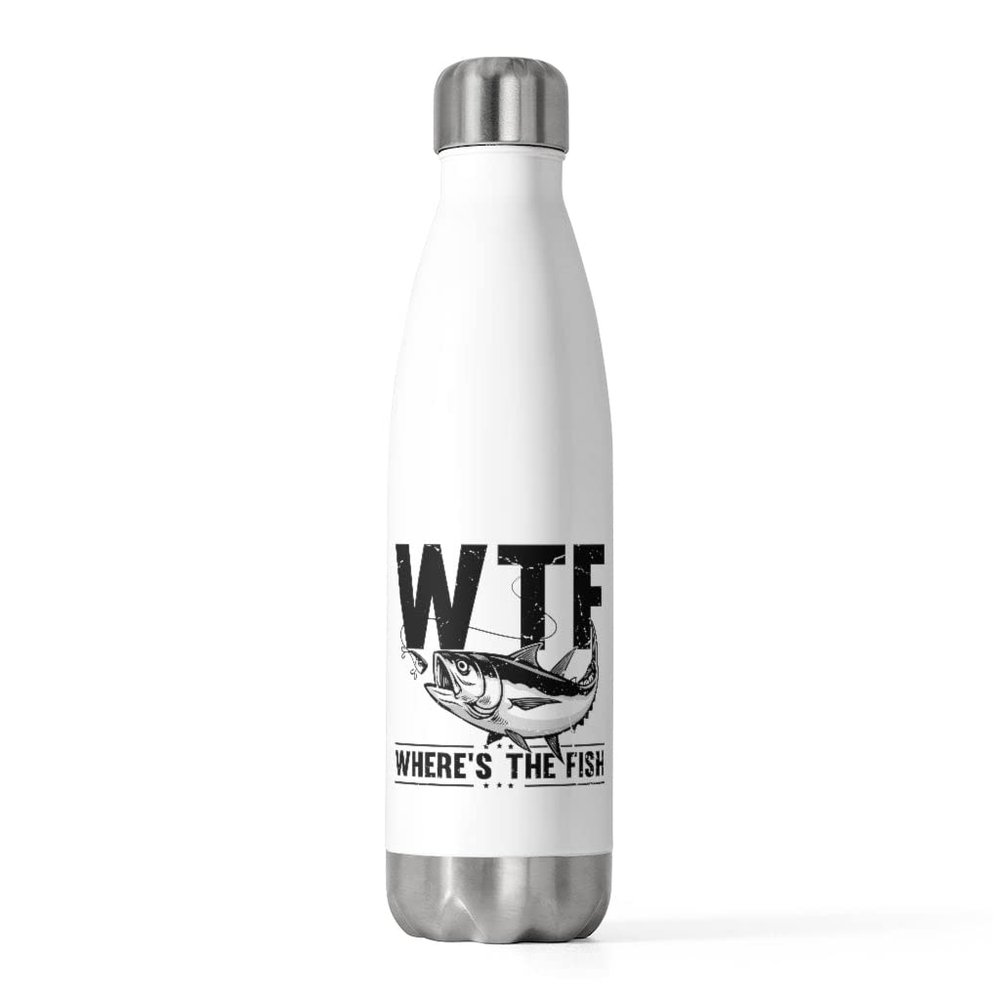 20oz Insulated Bottle Novelty Angling Trawling Fisherman Catching Seafoods Lover Hilarious Hunting 20oz