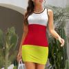 Adugen Origei North Ossetia Flag Sleeveless Sundress Women's Dress Tight Dress Summer Dresses for Women 2022 XL view 4