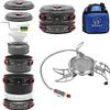 Bulin 13 PCS Camp Cookware Set Camping Cookwear with Bulin Camping Gas Stove 3800W view 1