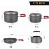 Bulin 13 PCS Camp Cookware Set Camping Cookwear with Bulin Camping Gas Stove 3800W view 2