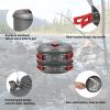 Bulin 13 PCS Camp Cookware Set Camping Cookwear with Bulin Camping Gas Stove 3800W view 4