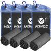 YQXCC 4 Pack Cooling Towels | 40"x12" | Ice Cool for Neck | Microfiber Soft Breathable Chilly | for Yoga, Golf, Gym, Camping, Running, Workout & More Activities view 1