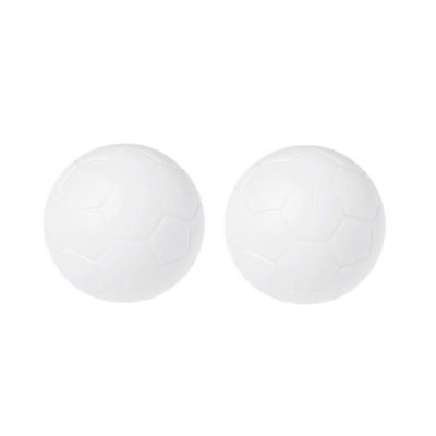KOCOME 2 Pcs 36mm Table Soccer Footballs Replacements Mini White Soccer Balls Resin Football Indoor Official Tabletop Game Ball