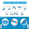 YQXCC 4 Pack Cooling Towels | 40"x12" | Ice Cool for Neck | Microfiber Soft Breathable Chilly | for Yoga, Golf, Gym, Camping, Running, Workout & More Activities view 2