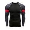 Loloda Men's Long Sleeve Swim Shirt Rashguard UPF 50+ UV Sun Protection Athletic T-Shirt Swimwear Type D Black XX-Large view 2
