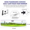 AZWM Universal Fit Golf Cart Mirrors, 16.5" Panoramic Rear View & Folding Side Mirrors for Club Car, EZGO, Yamaha view 4