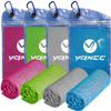 YQXCC 4 Pack Cooling Towels | 40"x12" | Ice Cool for Neck | Microfiber Soft Breathable Chilly | for Yoga, Golf, Gym, Camping, Running, Workout & More Activities view 1