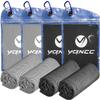 YQXCC 4 Pack Cooling Towels | 40"x12" | Ice Cool for Neck | Microfiber Soft Breathable Chilly | for Yoga, Golf, Gym, Camping, Running, Workout & More Activities view 1