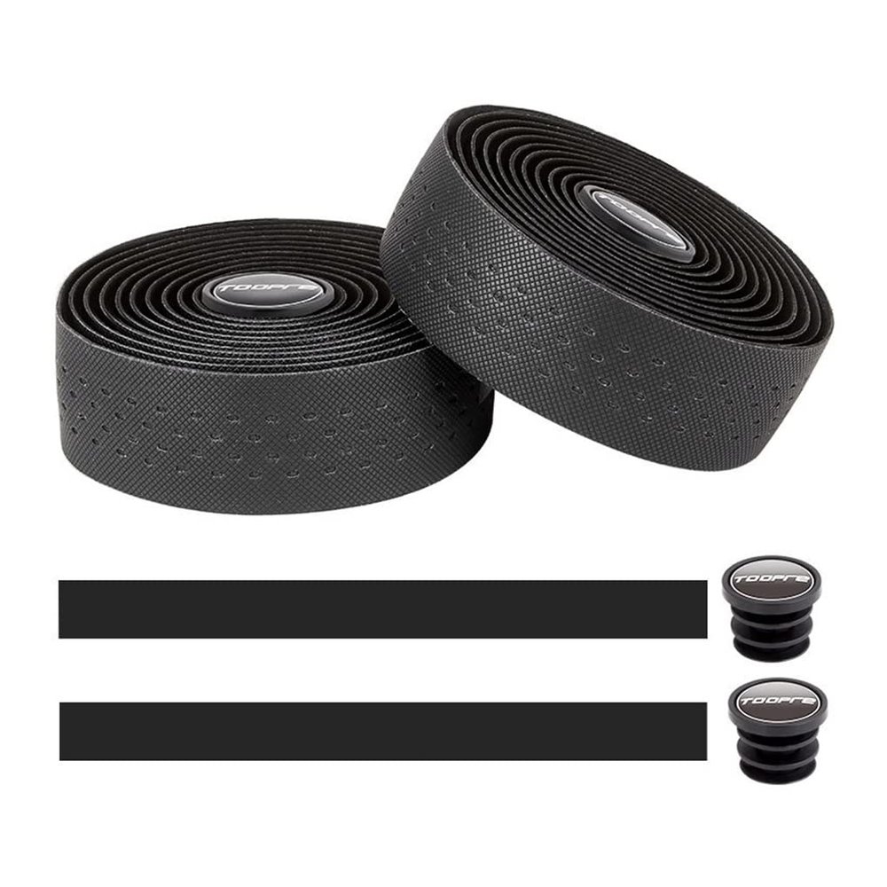 2 Pieces Bike Handle Bar Tapes Anti-Slip Wraps Belts Waterproof Shock Absorption Anti-Vibration MTB Riding Damping Accessories Rainbow