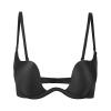 Telusu Sexy Low Back Bralette for Women Girls Wedding Dress Convertible Lift Bras Underwear Ladies Low Cut Bra (Color : Black, Size : 70/32D) view 3
