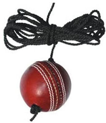 REINDEER Training Cricket Red Leather Hanging Ball Heavy Practice-Ball for Senior Players | Pack of 2 (150Gm-170Gm Each)