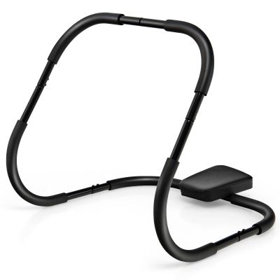 Goplus AB Fitness Crunch, Portable Abdominal Machine Workout Exerciser for Core Strength, Muscle Training, Sit Up AB Trainer for Home, Office, Gym (Black)