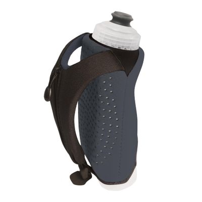 Amphipod Hydraform Ergo-Lite Handheld Water Bottle, BPA-Free Minimalist Insulated Hydration for Ultra-Running & Walking - Charcoal - 16 oz
