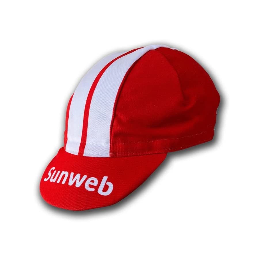 2022 World Tour Team sunweb Cycling Cap for Men & Women,Bike Cycling Hat Under Helmet, One Size