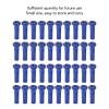 VBESTLIFE Bike Spoke Nipples 14G Iron Spoke Nuts for Bicycle Wheel Building and Repair Replacement Parts 80 Pack for Mountain Road Folding Bikes (Blue) view 3
