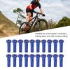 VBESTLIFE Bike Spoke Nipples 14G Iron Spoke Nuts for Bicycle Wheel Building and Repair Replacement Parts 80 Pack for Mountain Road Folding Bikes (Blue) view 4