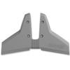 STINGRAY HYDROFOILS - Classic Senior 2 Hydrofoils for 40-300 hp (Grey) - Stabilizer Fins for Outboard/Outdrive Motors - Made in The USA view 2