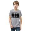 Promoted to Big Brother New Big Brother Baby Announcement Shirt Older Brother - Youth Short Sleeve T-Shirt Athletic Heather view 1