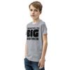 Promoted to Big Brother New Big Brother Baby Announcement Shirt Older Brother - Youth Short Sleeve T-Shirt Athletic Heather view 3