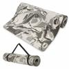 Anti-Slip High-End Thick and Durable TPE Yoga Mat with Travel Straps Included - Gray Camouflage + Waist Trimmer (Medium, Gray) view 2