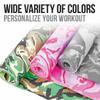 Anti-Slip High-End Thick and Durable TPE Yoga Mat with Travel Straps Included - Gray Camouflage + Waist Trimmer (Medium, Gray) view 3