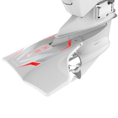 STINGRAY HYDROFOILS - XR4 Senior Hydrofoils for 40-300 hp Boats (White) - Perfect for Water Skiing, Wakeboarding, Tubing - Engine Stabilizer Fins for Outboard/Outdrive Motors - Made in The USA