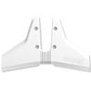 STINGRAY HYDROFOILS - Classic Senior 2 Hydrofoils for 40-300 hp (White) - Stabilizer Fins for Outboard/Outdrive Motors - Made in The USA view 2