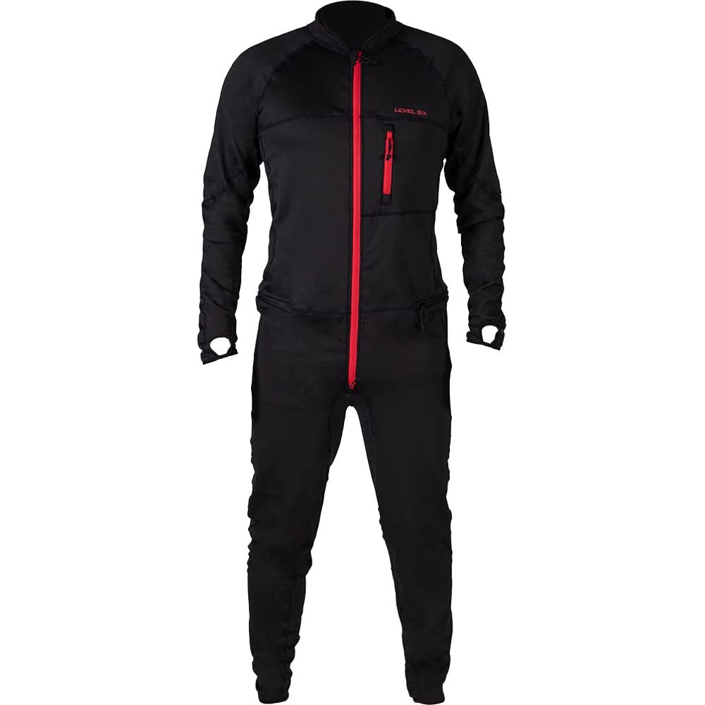Level Six Men's Vulcan Dry Suit Liner-Black-S