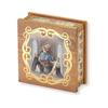 Our Lady of The Rosary Natural Wood Square Rosary Box, 3"x3" view 1