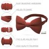 Bow Tie House Boys Classic Pre-Tied Bow Tie Formal Solid Tuxedo (Medium, Rust) view 2