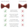 Bow Tie House Boys Classic Pre-Tied Bow Tie Formal Solid Tuxedo (Medium, Rust) view 3