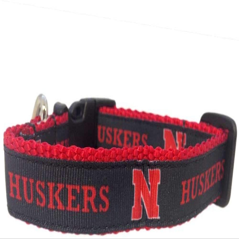College Dog Collar (Large, Nebraska)